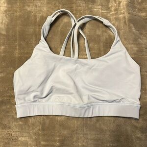 Lululemon pale blue energy sports bra